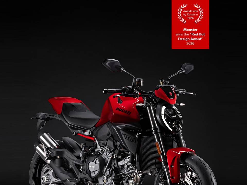 Ducati Monster V2 2026 - prêmio Red Dot Design Award