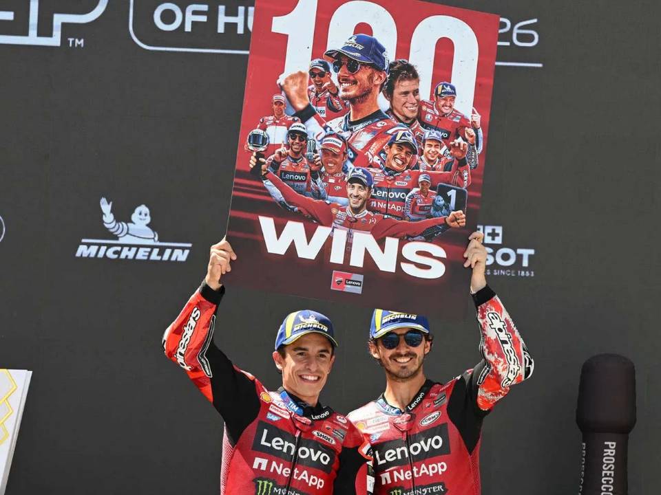 Ducati comemora 100&ordf; vitória