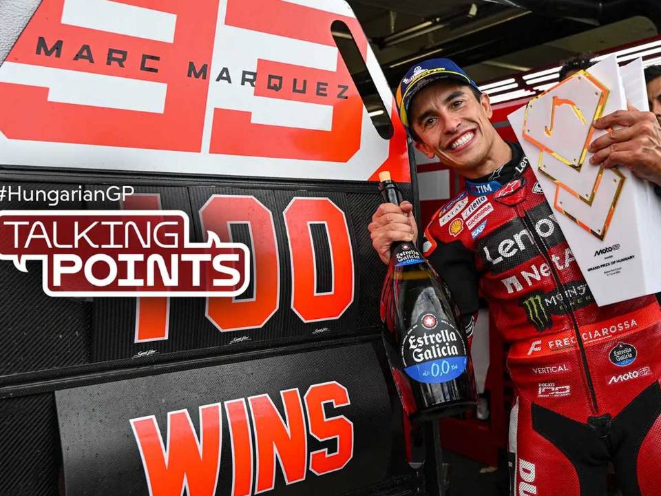 Marc Márquez comemora sua 100&ordf; vitória na MotoGP