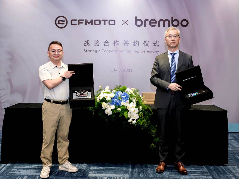 CFMoto - parceria global com a Brembo