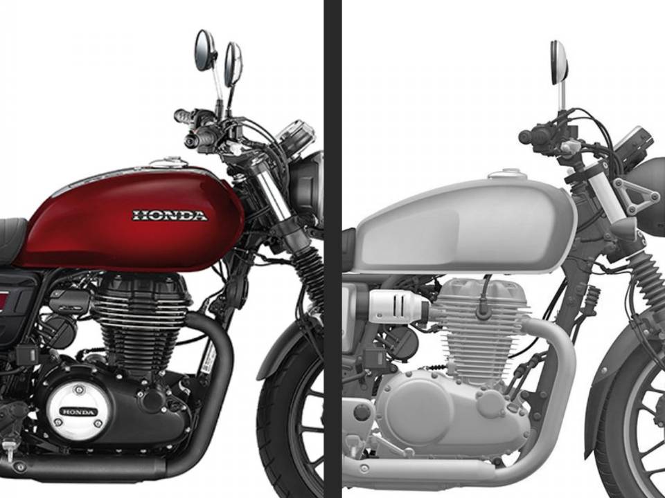 Desenho do INPI: comparativo de motor