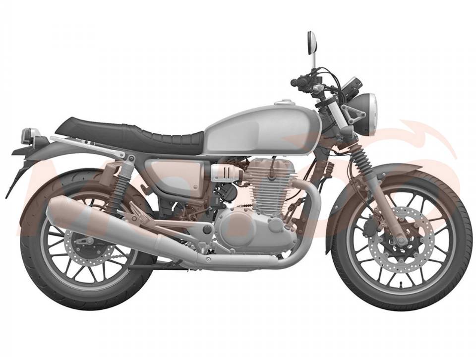 Desenho do INPI: versão da CB350
