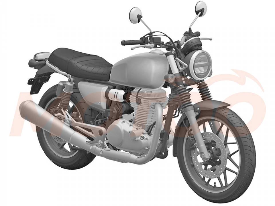 Desenho do INPI: versão da CB350