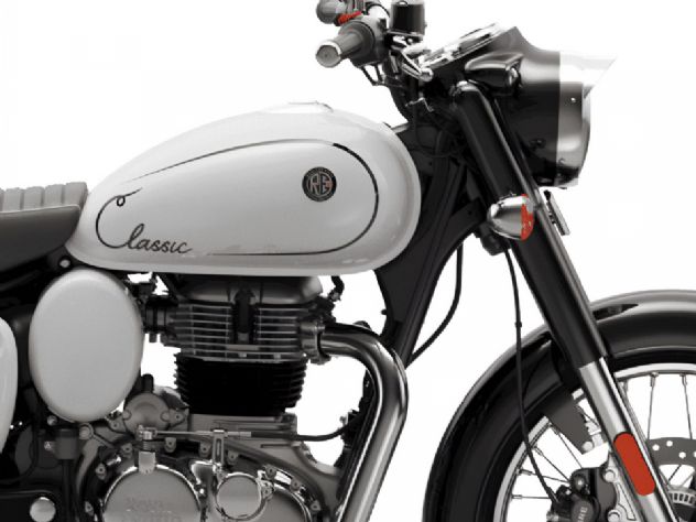 Royal Enfield Classic 350 ganha nova cor branca com 'assinatura'